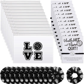 Juexica front packaging showing complete 36-piece volleyball favor set and convenience
