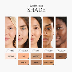 Juice Beauty cream spread on hand demonstrating blendability and natural finish benefit