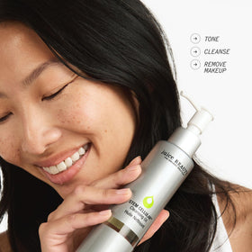 Juice Beauty emulsified milky rinse demonstrating gentle removal benefit