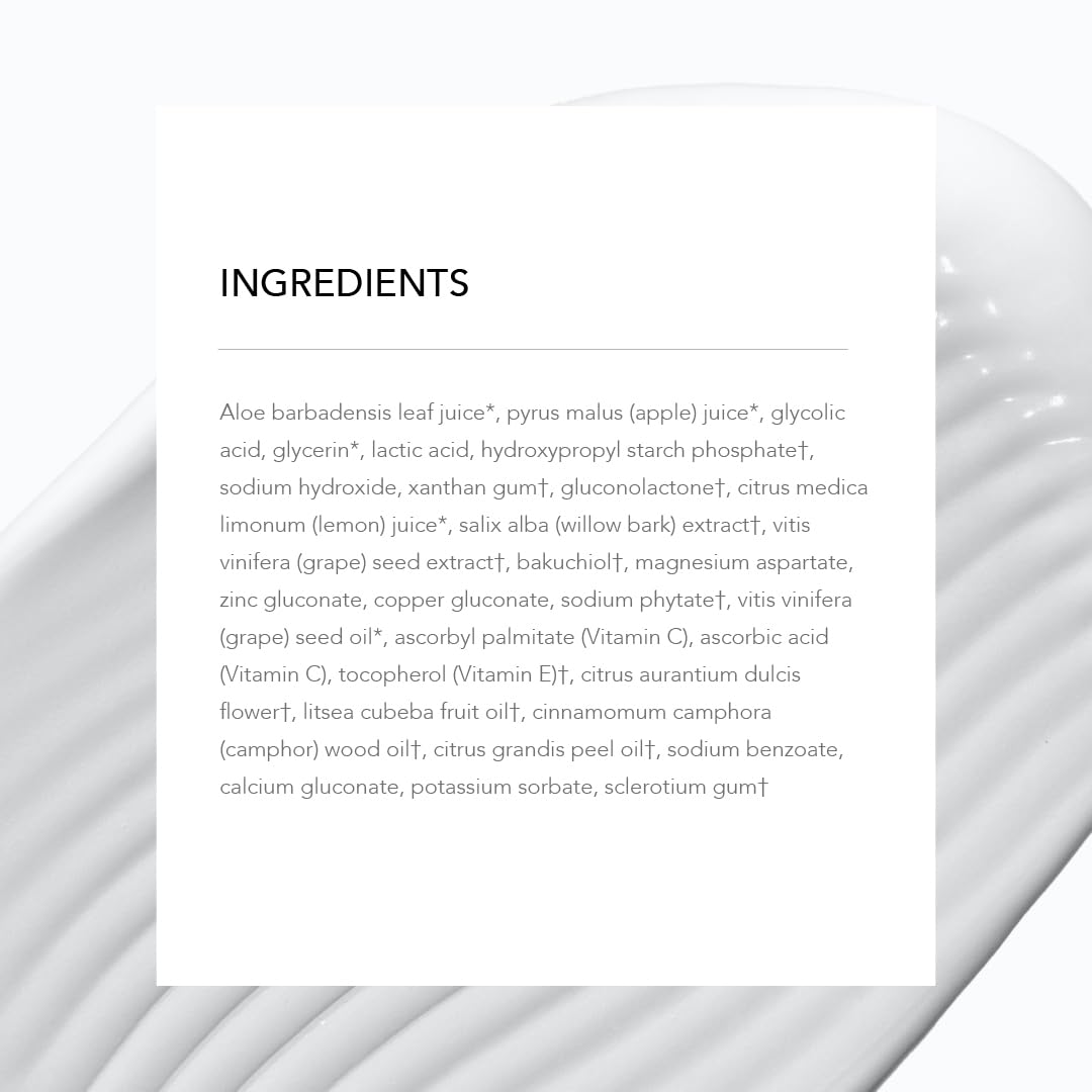 Juice Beauty before-and-after skin swatch showing improved texture