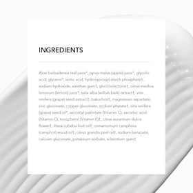 Juice Beauty before-and-after skin swatch showing improved texture