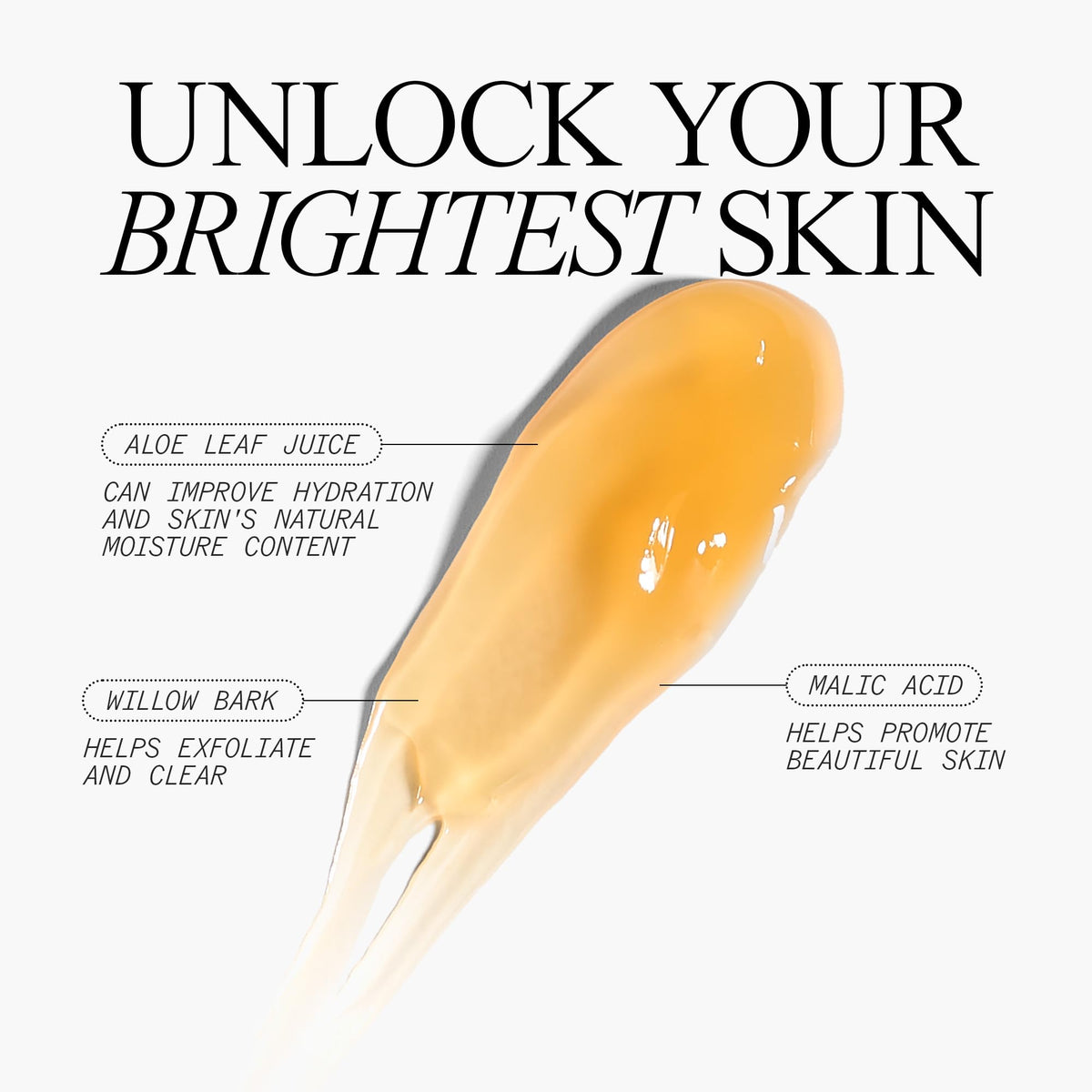 Juice Beauty close-up of glossy mask texture demonstrating smooth application