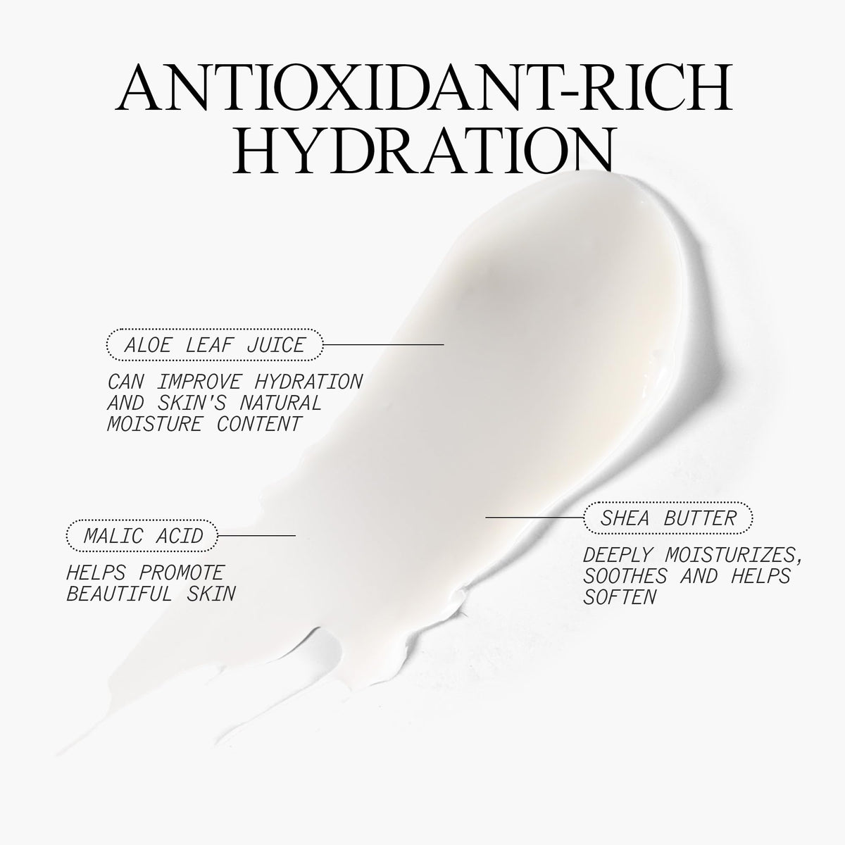 Juice Beauty close-up cream texture illustrating hydration and smooth finish