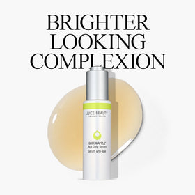 Juice Beauty green apple and botanicals in a bowl, emphasizes natural ingredient benefit