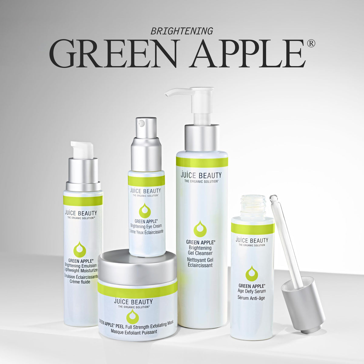 Juice Beauty label close-up displaying active ingredients, clarifies formulation benefit