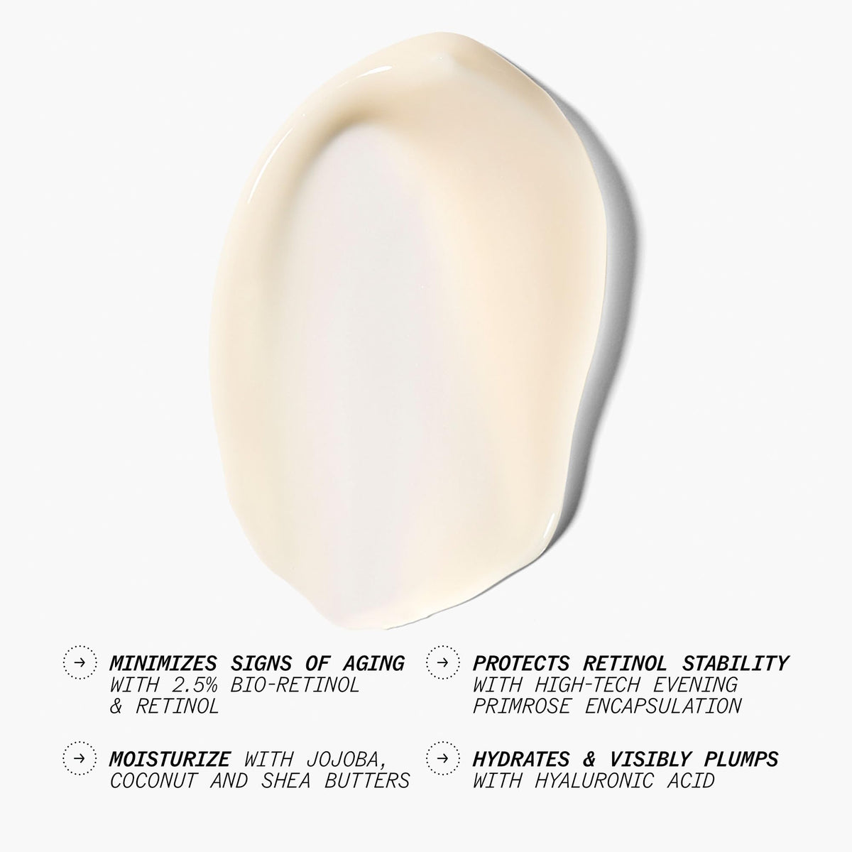 Juice Beauty label close-up highlighting bio-retinol and ingredients