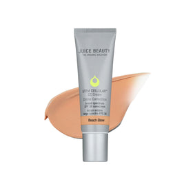 Juice Beauty bottle front view showing Beach Glow tint and recyclable packaging benefit
