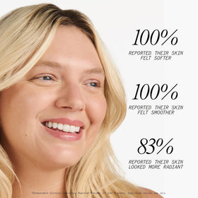 Juice Beauty texture of dispensed liquid highlighting gentle exfoliation benefit