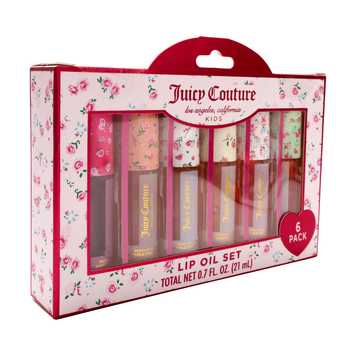 Juicy Couture six-pack arranged flatlay highlighting variety and pretty tubes