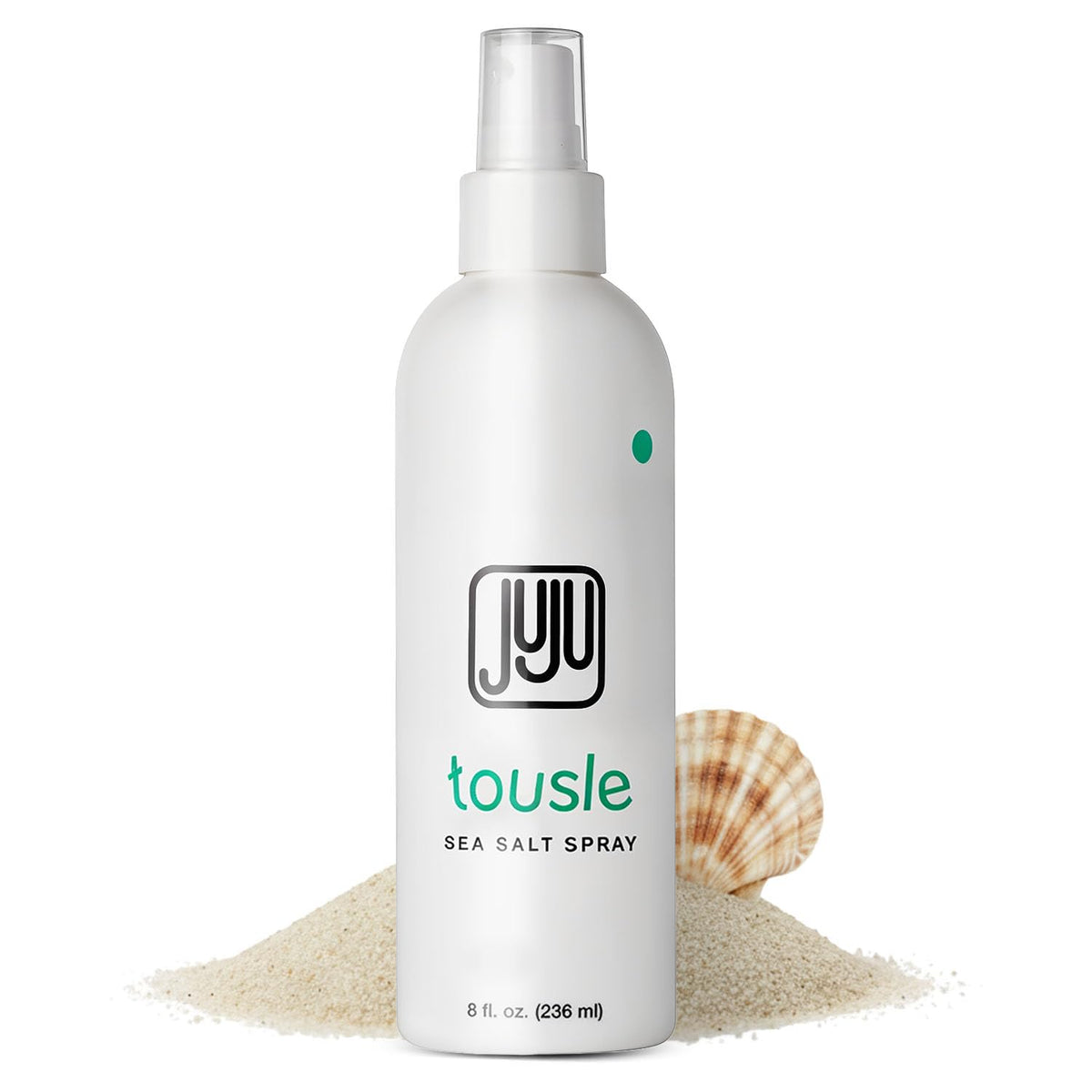 JUJU CHAN front packaging shows clean sea salt spray and travel-ready design