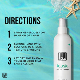 JUJU CHAN label close-up showing clean formula with no parabens or sulfates