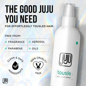 JUJU CHAN spray nozzle close-up highlighting even mist for lightweight texture