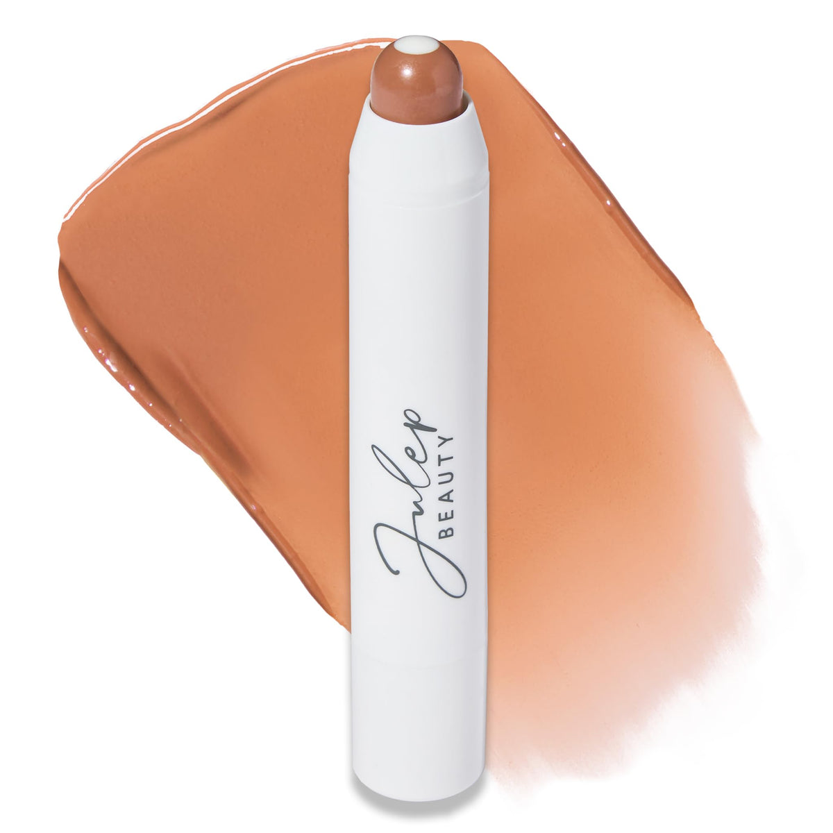 Julep front view twist-up balm showing applicator and compact design benefits