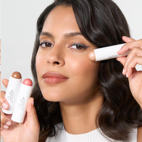 Julep used on eyelid to show wash of color, multiuse eye benefit