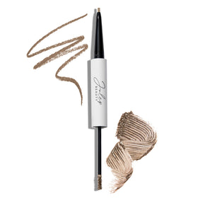 Julep front view of dual-ended brow tool showing packaging and shade benefits