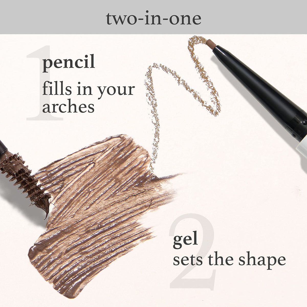 Julep tinted brow gel wand ready to shape and set brow hairs