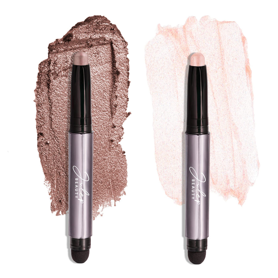 Julep dual-ended stick front view showing shades and packaging benefit convenience