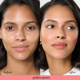 Julep lip application closeup showing coordinated lip color and smooth wear