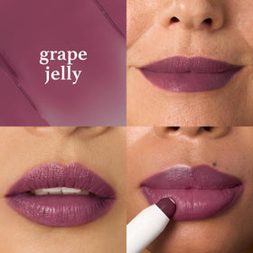 Julep open cap revealing balm texture and creamy core, highlights hydration