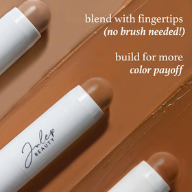 Julep arm swatch demonstrating buildable color and blendability benefit