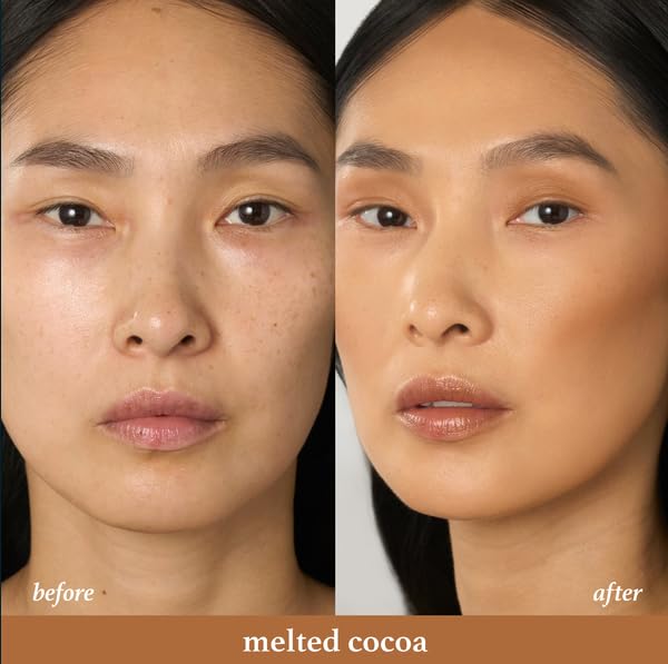 Julep bronzer stick with cap removed revealing creamy tip for precise use benefit