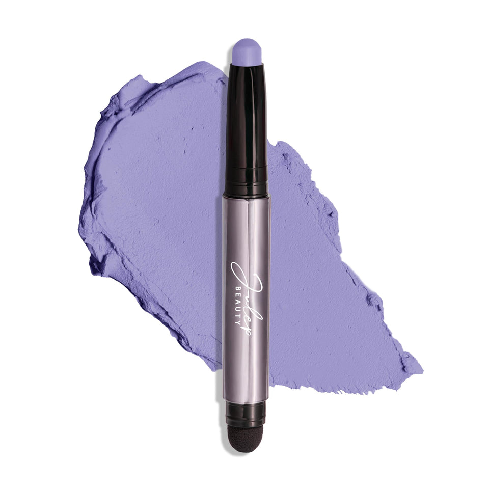 Julep lavender matte front packaging showing sleek stick design and color benefits