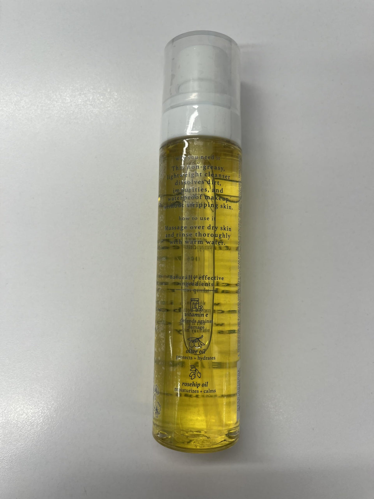 Julep back label ingredients list, transparent formula information
