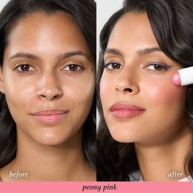 julep cheek application demonstrating effortless fingertip blending for radiant cheeks