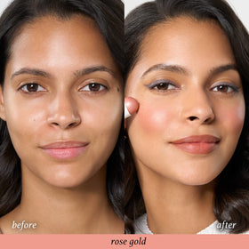 Julep blush stick inside a makeup bag showing portability for quick touch-ups