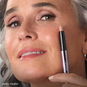 Julep stick being applied to eyelid for quick, brush-free makeup
