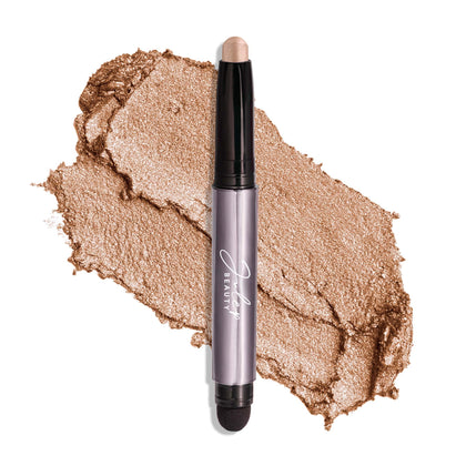 Julep Sand Shimmer front packaging showing shade and branding benefit portability