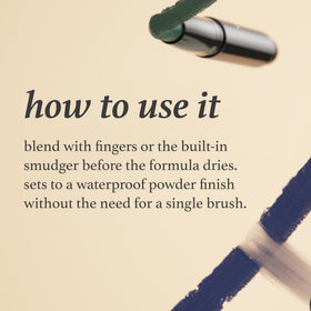 Julep applied on model evening look delivering shimmer and depth