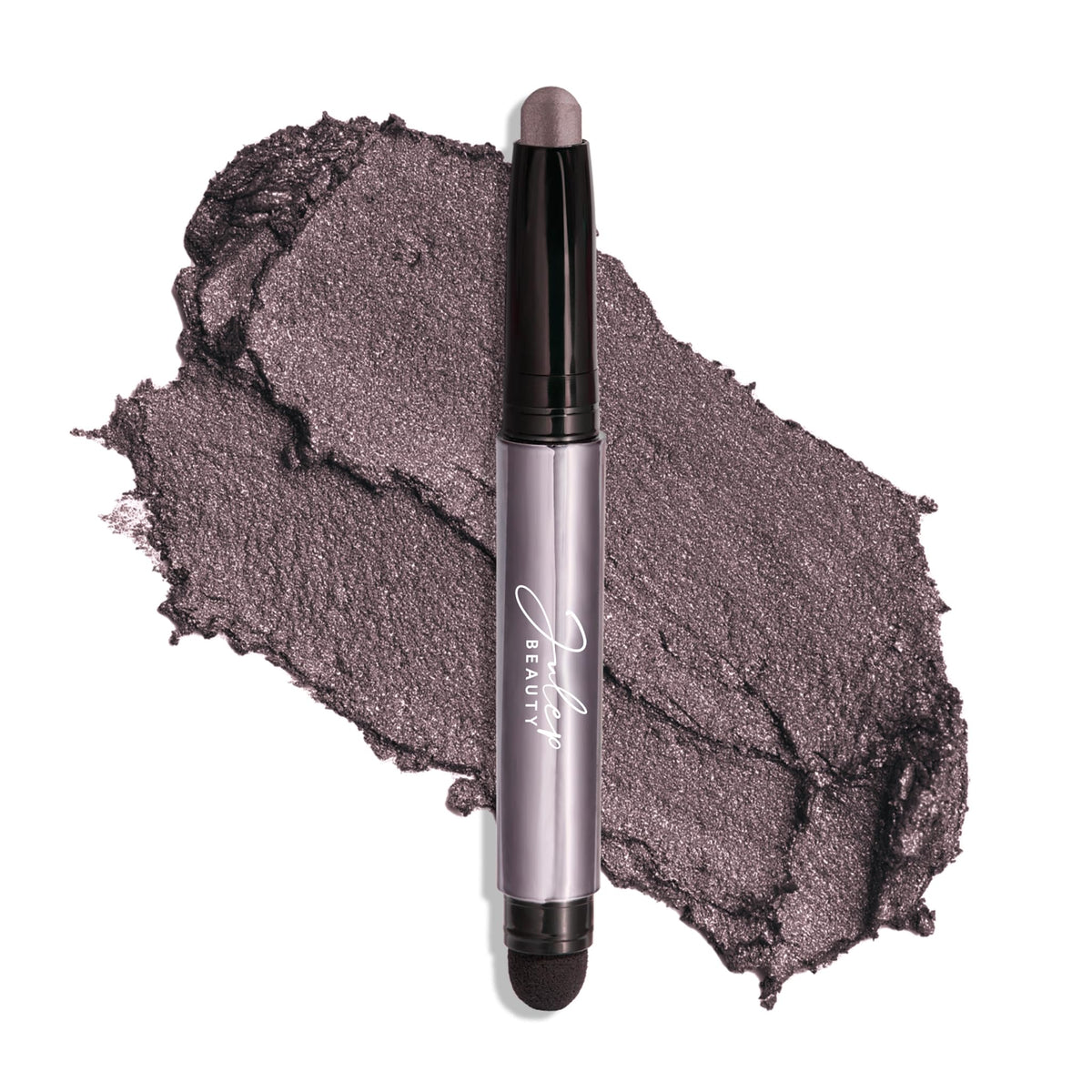 Julep front packaging of Smoky Amethyst showing sleek stick and cap, easy carry