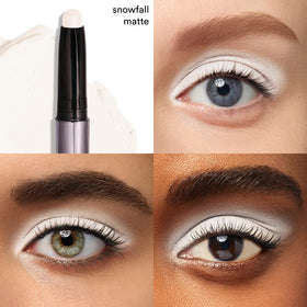 Julep close-up of Snowfall Matte texture demonstrating smooth creamy-to-powder finish
