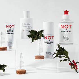 Juliette Has A Gun shower gel in bathroom setting illustrating subtle scent layering benefit