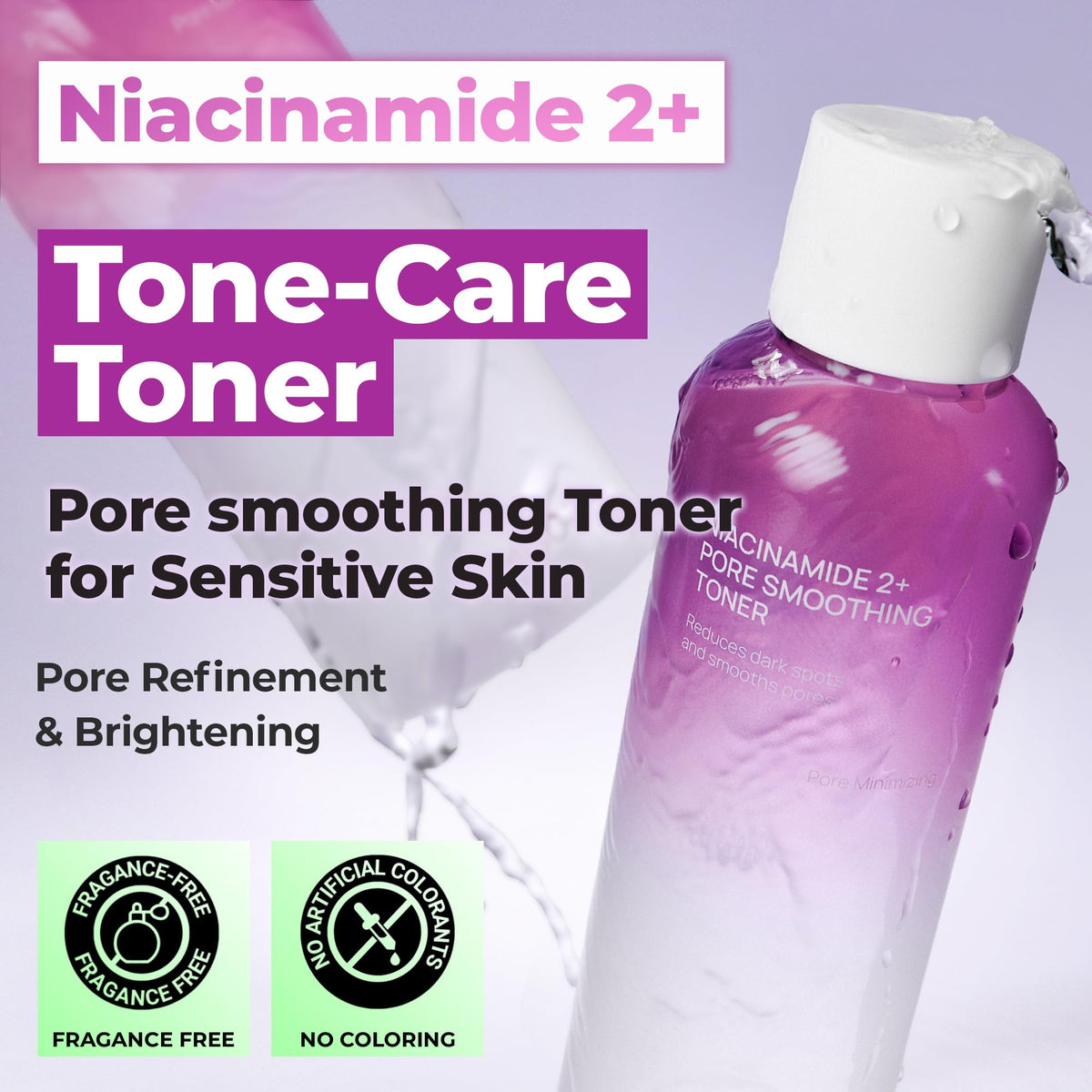JUMISO close-up of label highlighting niacinamide and acids