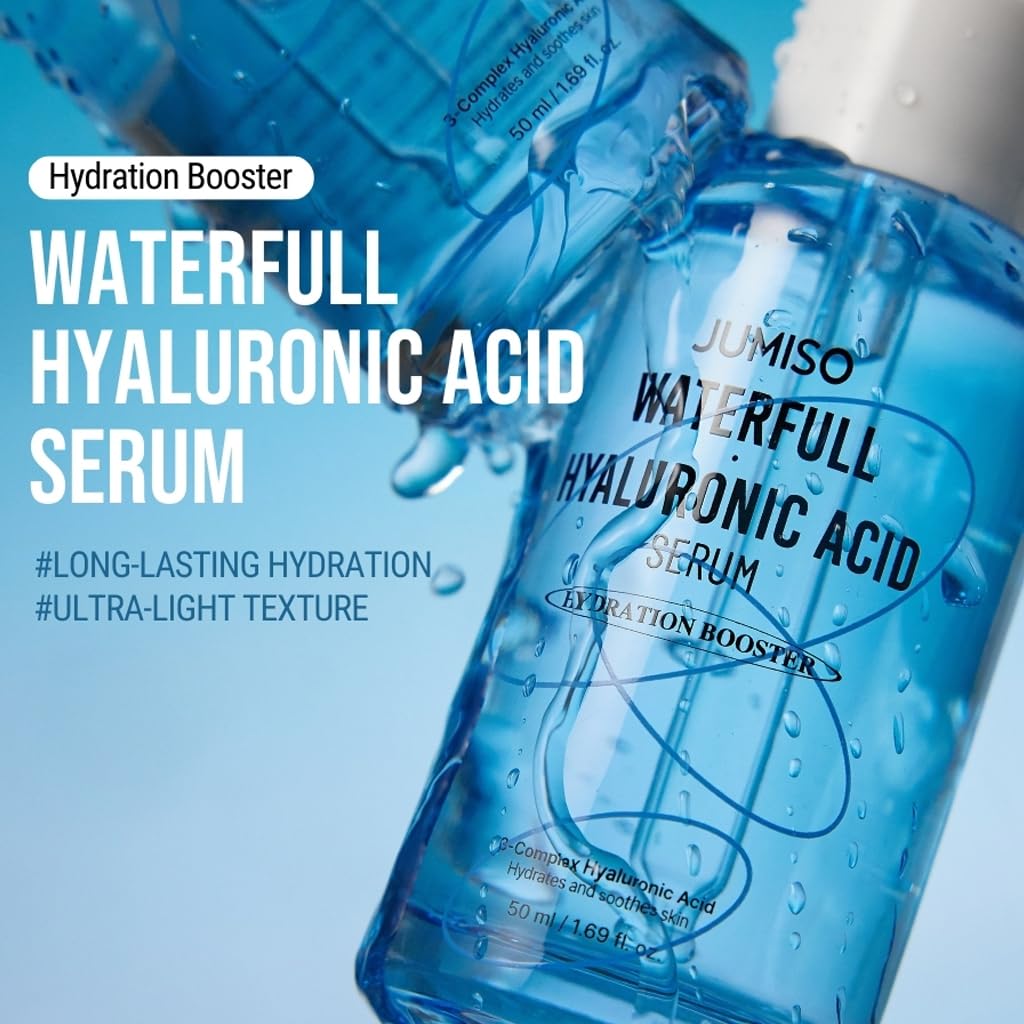 JUMISO dropper releasing clear serum highlighting smooth lightweight texture