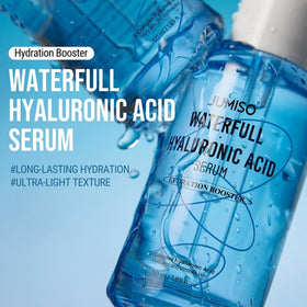 JUMISO dropper releasing clear serum highlighting smooth lightweight texture