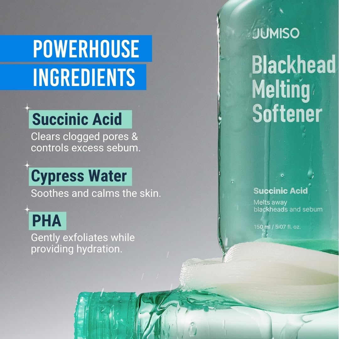 JUMISO melting softener texture on pad showing absorbency