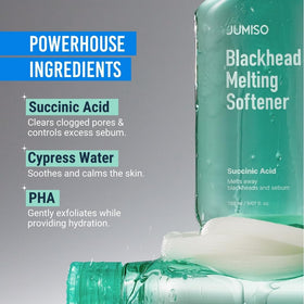 JUMISO melting softener texture on pad showing absorbency