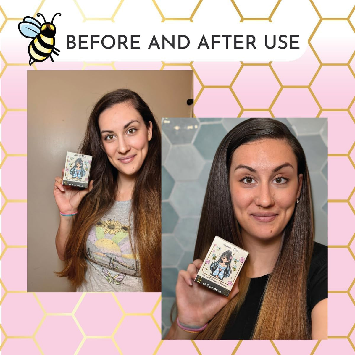 Jumybee in bathroom setting showing salon-like at-home treatment