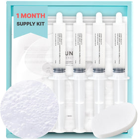 Jung Beauty front packaging showing four CO2 face and neck treatments and benefits