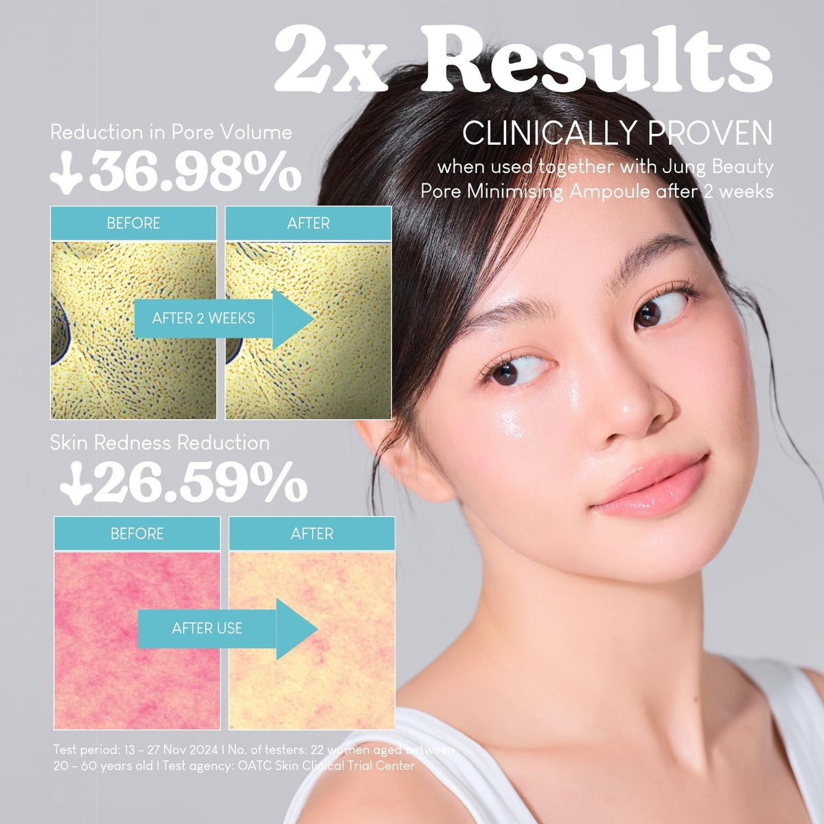 Jung Beauty Centella Asiatica and ceramide depiction highlighting soothing hydration