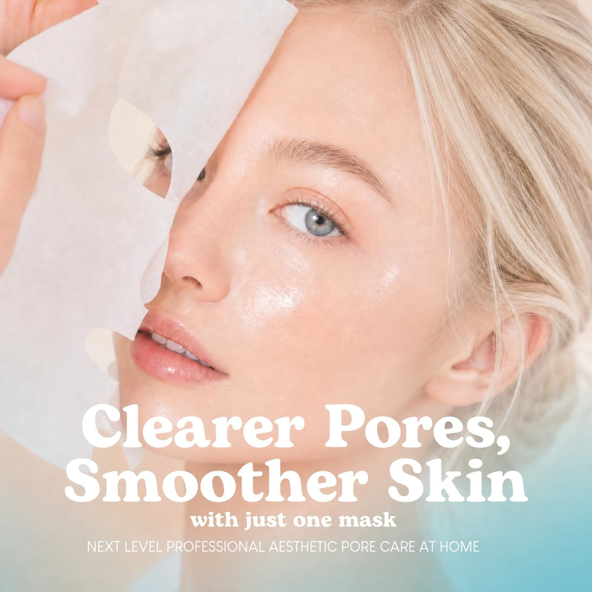 Jung Beauty close-up of unfolded face sheet revealing thin breathable material and fit
