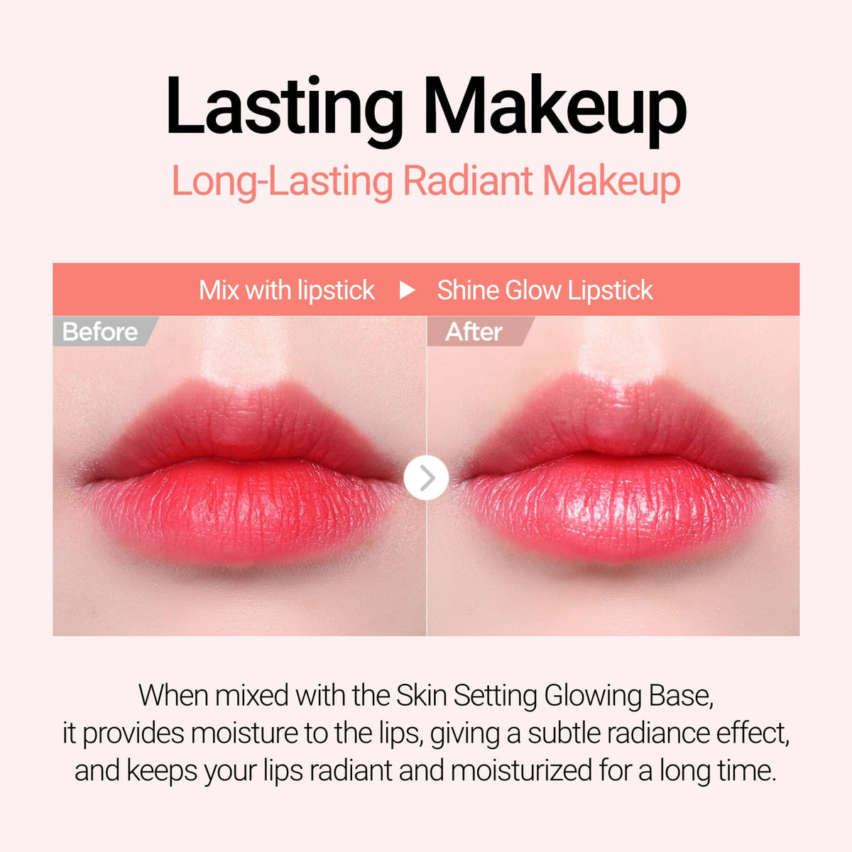 JUNG SAEM MOOL applying primer with fingertip for smooth, prepped skin