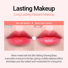 JUNG SAEM MOOL applying primer with fingertip for smooth, prepped skin