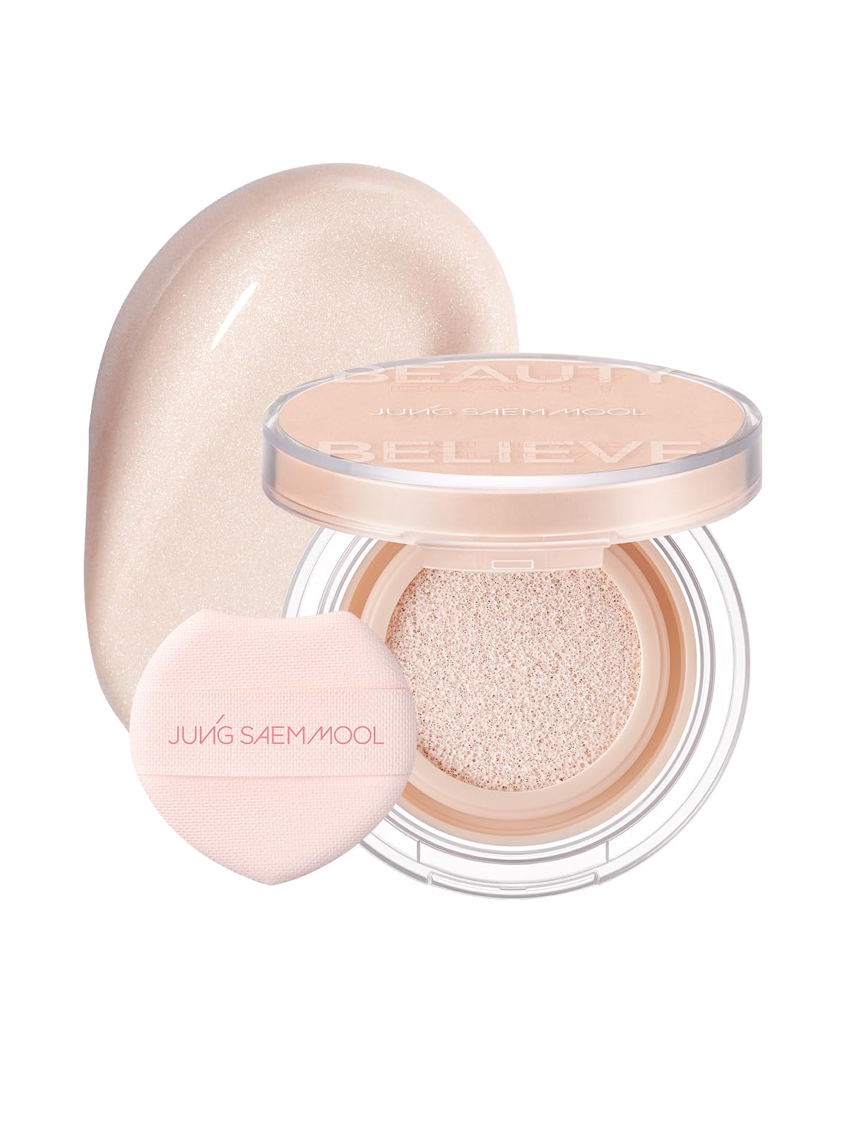 JUNG SAEM MOOL front compact showcasing elegant packaging and portable glow
