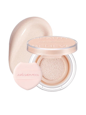 JUNG SAEM MOOL front compact showcasing elegant packaging and portable glow