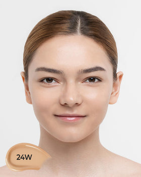 JUNG SAEM MOOL before and after comparison showing evened tone and natural radiance