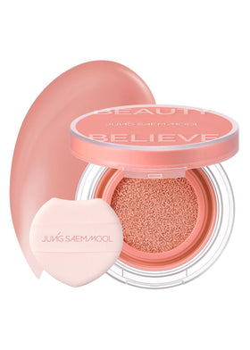 JUNG SAEM MOOL compact front view showing sleek cushion design and portable benefit
